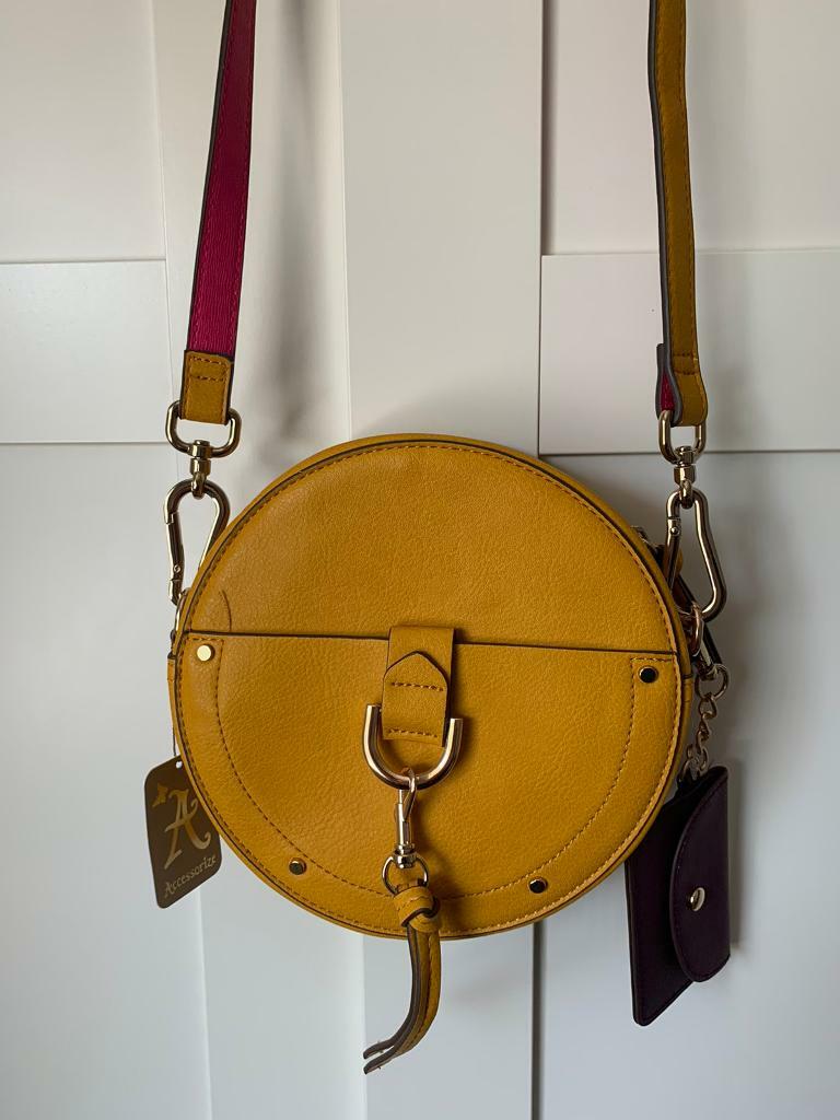 accessorize mustard bag
